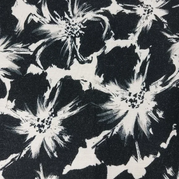 Apt 9 Womens Long Maxi Floral Dress Sleeveless Black White Size PM Petite Summer - Picture 6 of 9